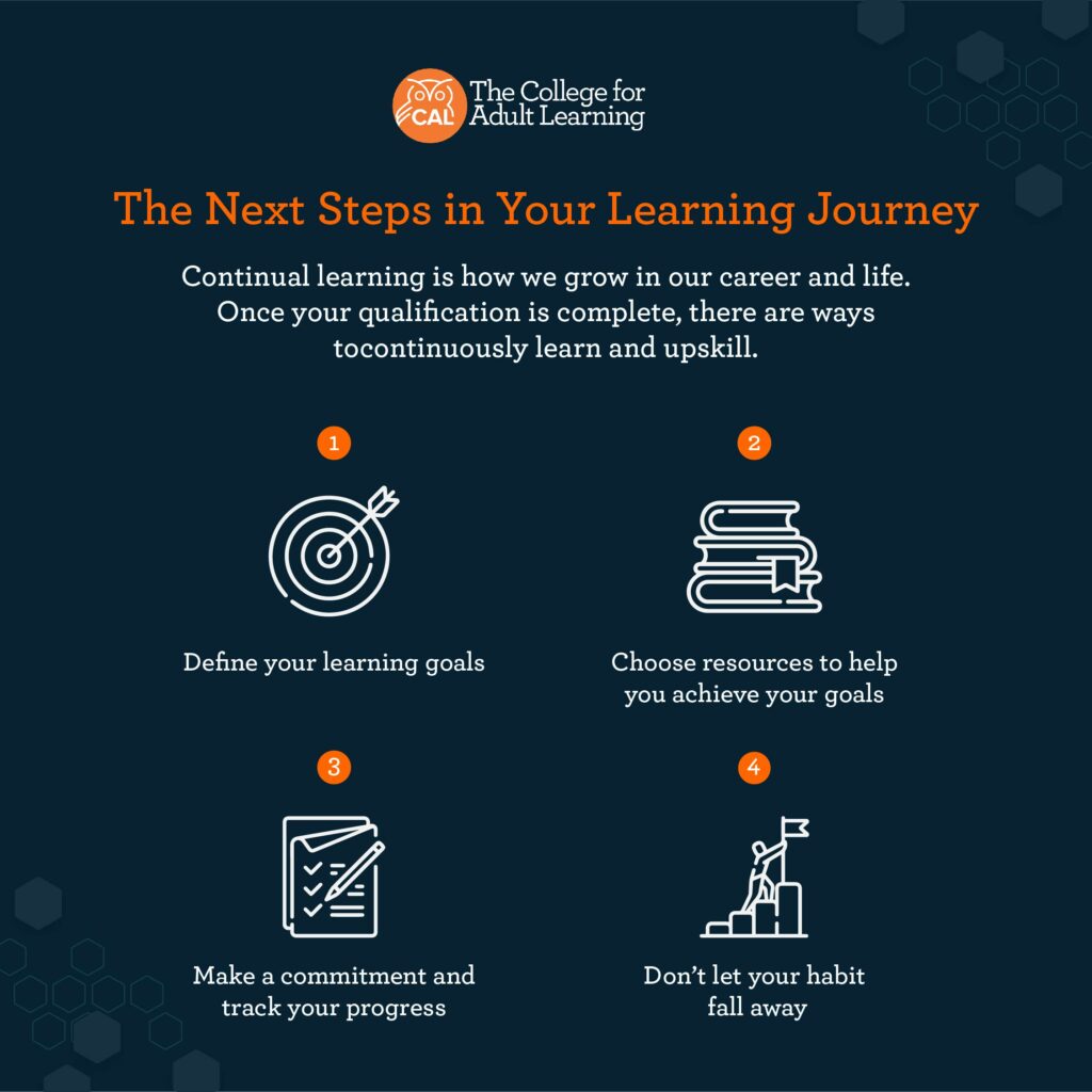 the next steps in your learning journey